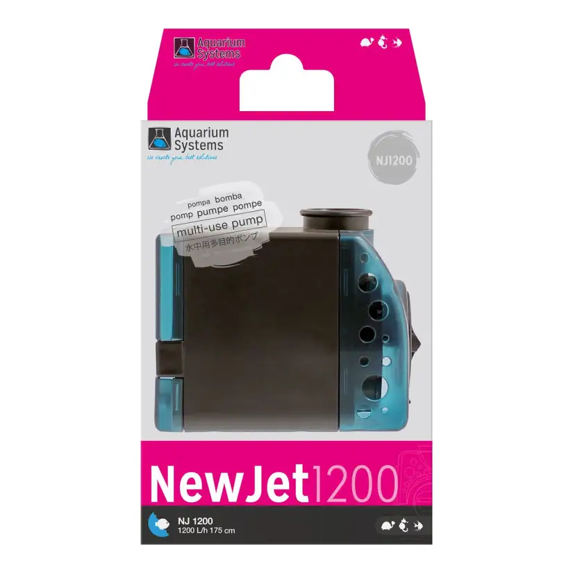 SISTEMAS DE AQUÁRIO - NewJet 1200 - 1200 l/h - Bomba de água para aquário