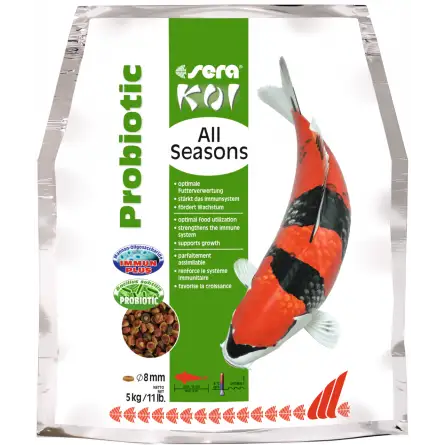 SERA - Koi All Seasons Probiotic - 5kg - Alimento premium per Koi