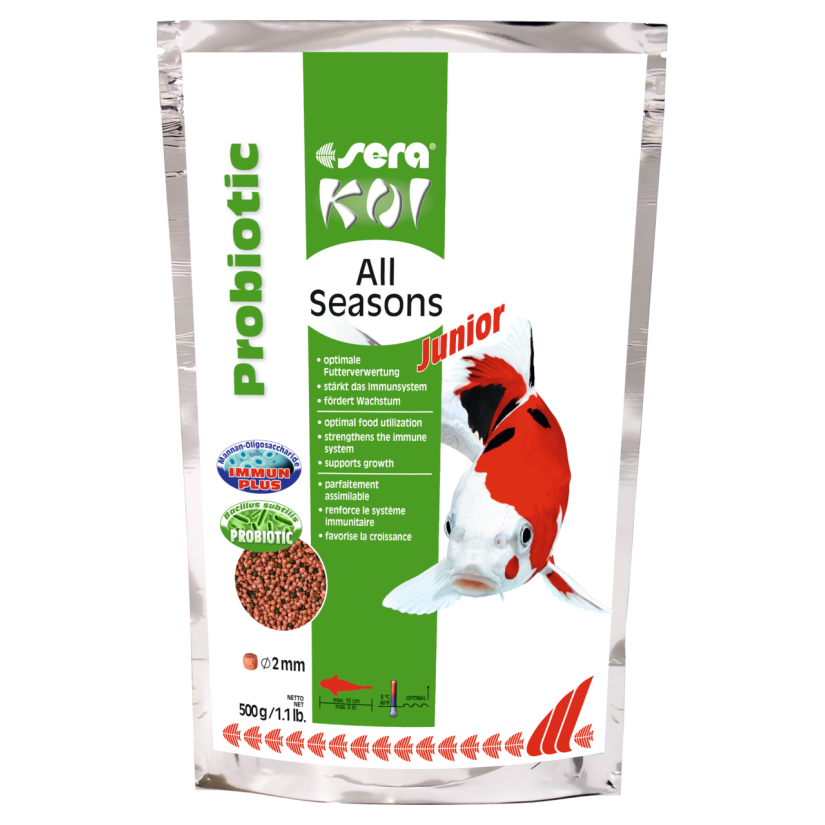 SERA - Koi Junior All Seasons Probiotic - 500g - Premium food for Koi