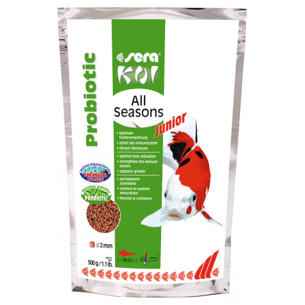 SERA - Koi Junior All Seasons Probiotic - 500g - Premium food for Koi