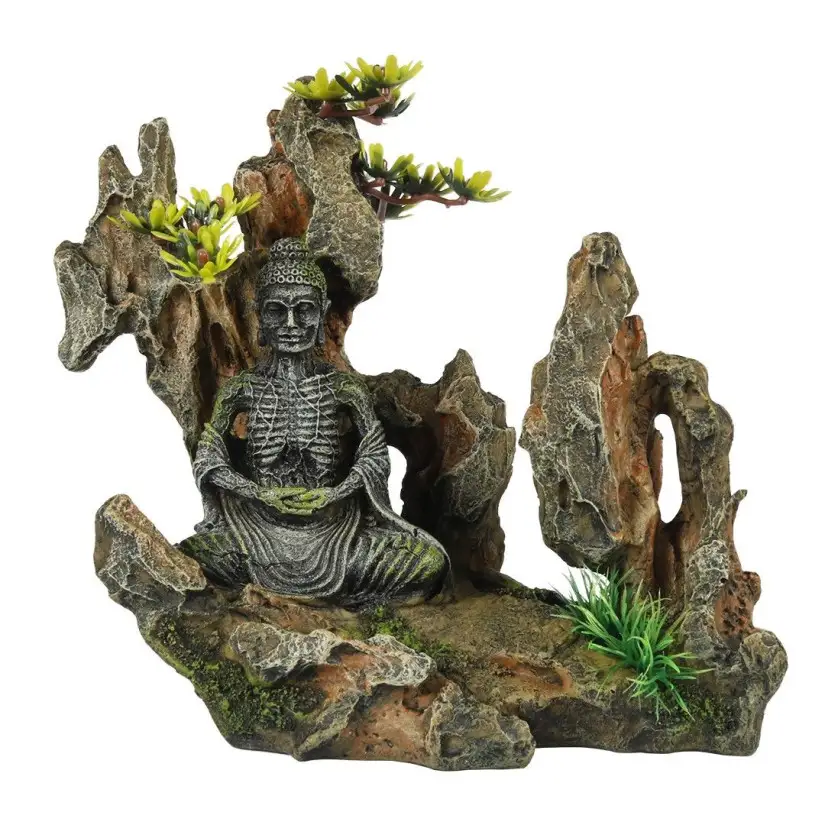 Aqua Della - Buddha auf Felsen - 20,2x11,3x18cm Aqua Della - 1