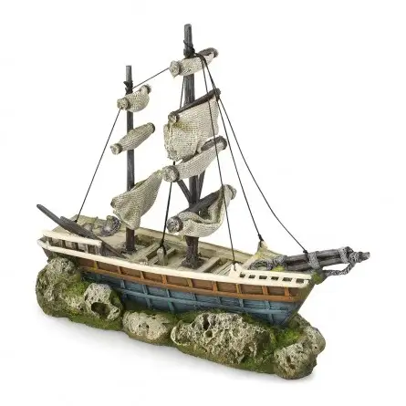 Aqua Della - Boat with sails - 38x12.5x31.5cm