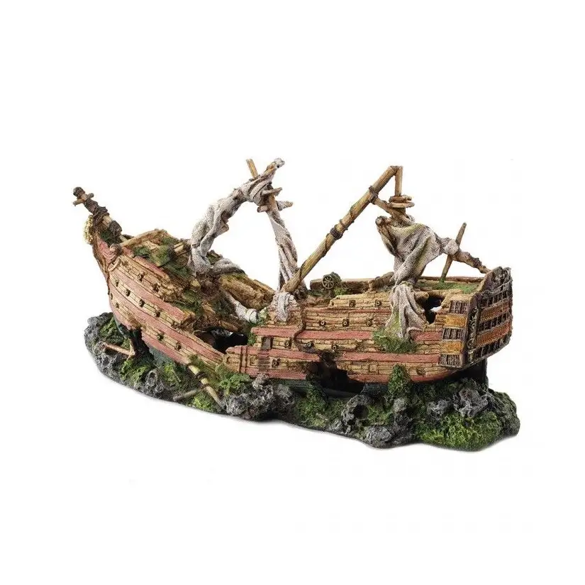 Aqua Della - Galeonwreck XXL - 73x26,5x34cm - Aqua Della boat wreck - 1