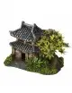 Aqua Della - Asian house with plants - 14x9x10cm - Asian house