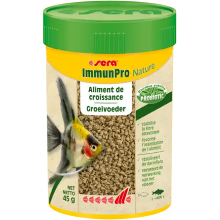 SERA - ImmunPro Nature - 45 g - Alimento de crecimiento para peces ornamentales de más de 4 cm