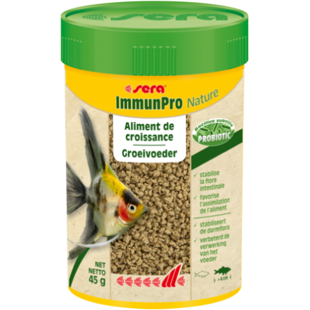 SERA - ImmunPro Nature - 45 g - Wachstumsfutter für Zierfische über 4cm