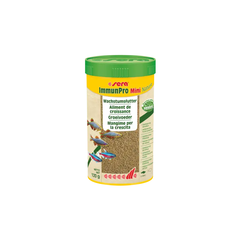 SERA - ImmunPro Mini Nature - 120g - Alimento de crecimiento para peces ornamentales de hasta 4cm