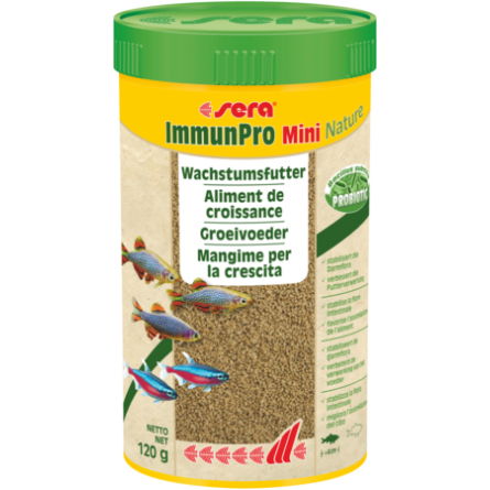 SERA - ImmunPro Mini Nature - 120g - Alimento de crescimento para peixes ornamentais até 4cm