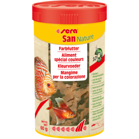 SERA - San Nature - 60g - Alimento colorante especial para peces ornamentales