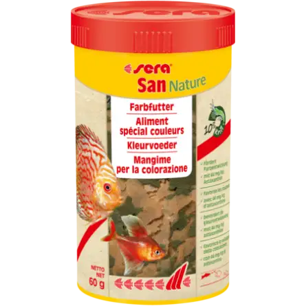 SERA - San Nature - 60g - Alimento colorante especial para peces ornamentales