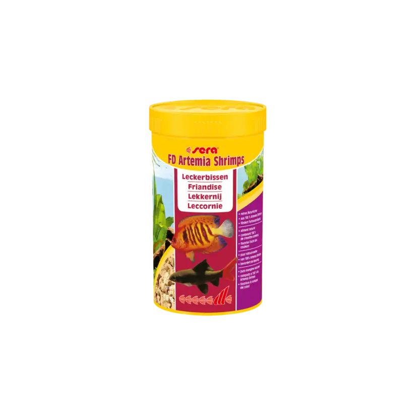 SERA - FD Artemia Shrimps - 16g - Snack para peces de agua salada