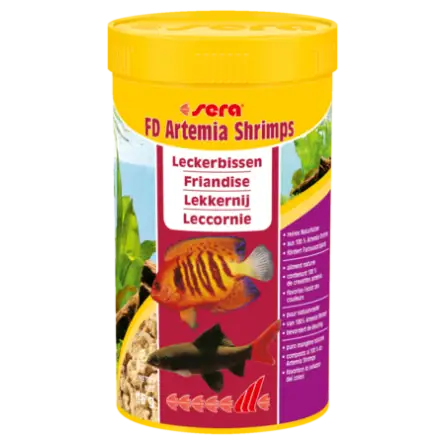 SERA - FD Artemia Shrimps - 16g - Friandise pour poissons d'eau de mer