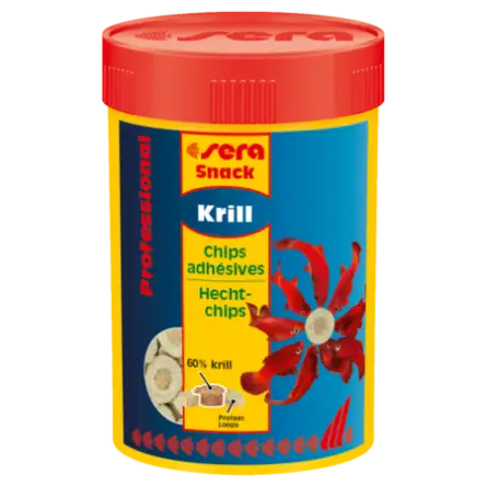 SERA - Krill Snack Professional - 36g - Haftchips für Salzwasser- und Süßwasserfische