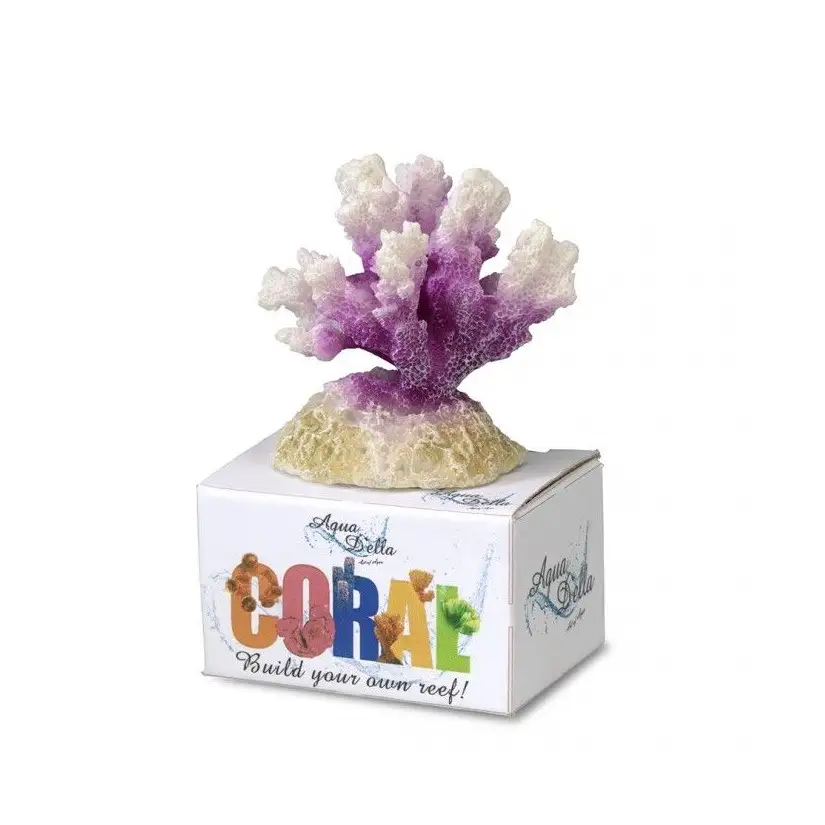 Aqua Della - Coral module cauliflower S - 8,7x6,5x4,5cm - Blanc/mauve