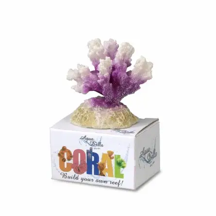 Aqua Della - Coral module cauliflower S - 8,7x6,5x4,5cm - Blanc/mauve