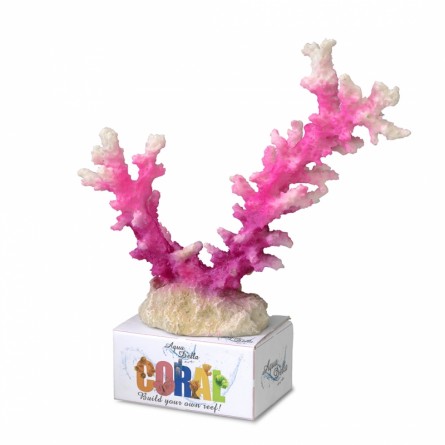 Aqua Della - Coral module staghorn L - Rose/blanc - 19,5x13,5x6cm