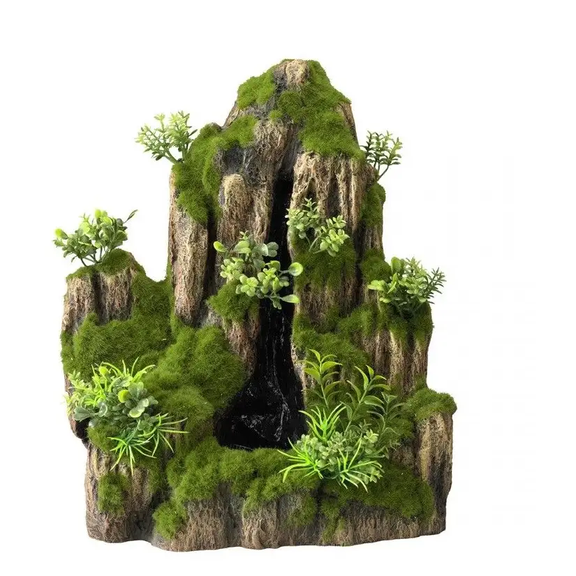 Aqua Della - Moss rock S - Waterfall with pump - 25.5x18x31cm