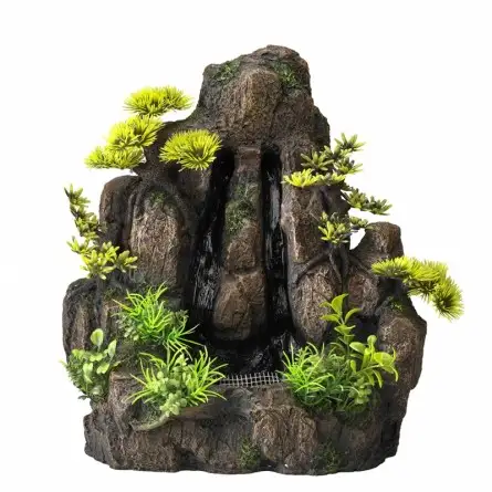 Aqua Della - Cascata forrest rock 2 vie S - 27x17,5x29cm - Cascata con piante