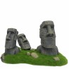 Aqua Della - Ilha de Páscoa Moai - 21x12x13cm - Estátuas Moai