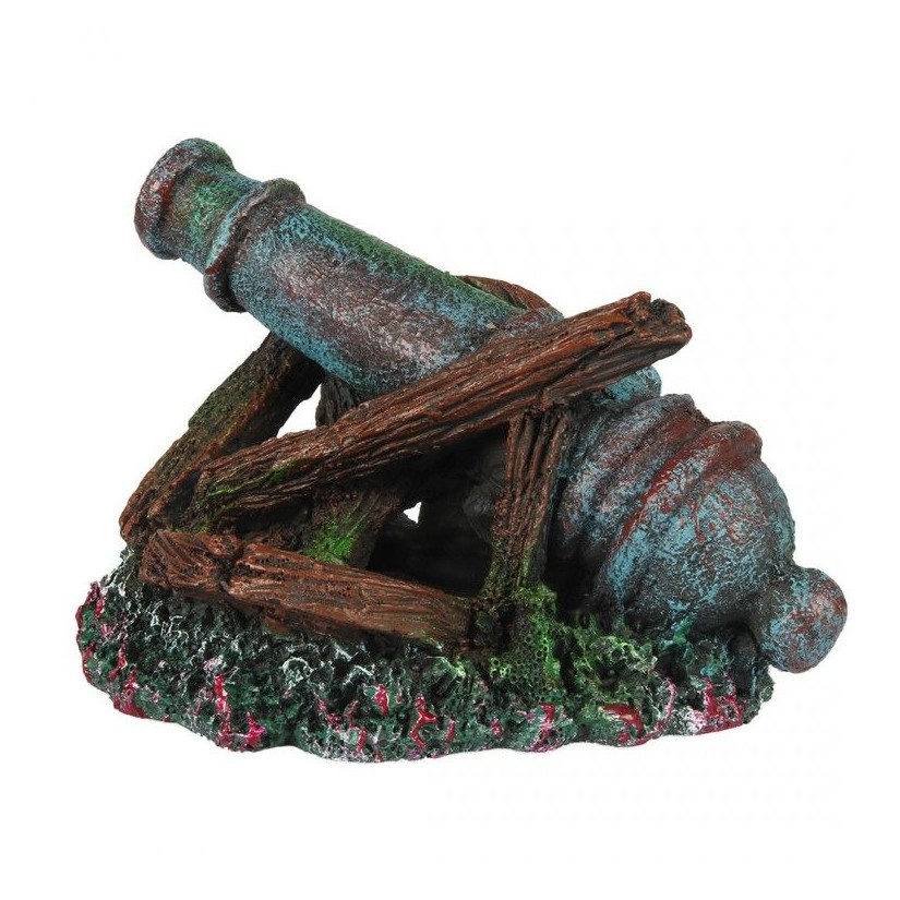 Aqua Della - Destroyed cannon - 16.5x12.5x10.5cm