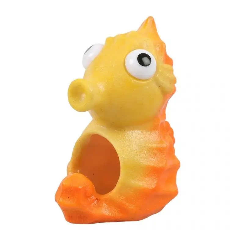 Aqua Della - Yellow Seahorse - 9.5x7.8x10.7cm