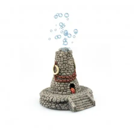 AQUAVIE - DECO R ZEN VUURTOREN BUBBELS - 13,5x11x10,5cm