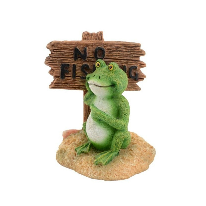 AQUAVIE - DECO R FUN FROG PANEL - 5.5x5.5x6.5cm