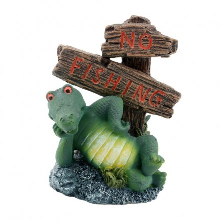 AQUAVIE - DECO R FUN ALIGATOR PANNEAU - 8x6,5x11cm