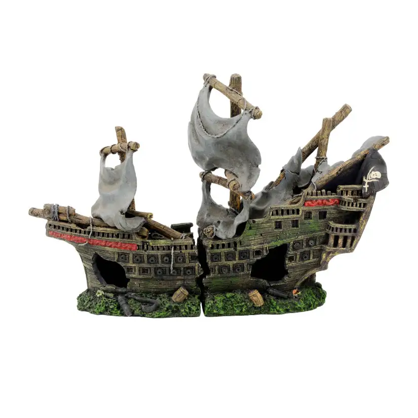 AQUAVIE - DECO R PIRATE SHIP 1+1 GM - 42x14x26cm