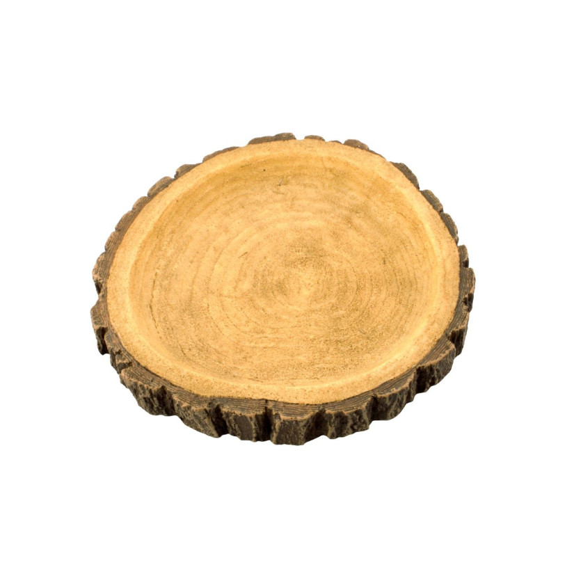 AQUAVIE - DECO R TERRA ABREUVOIR BOIS ROND 10 - 10x8x1,5cm