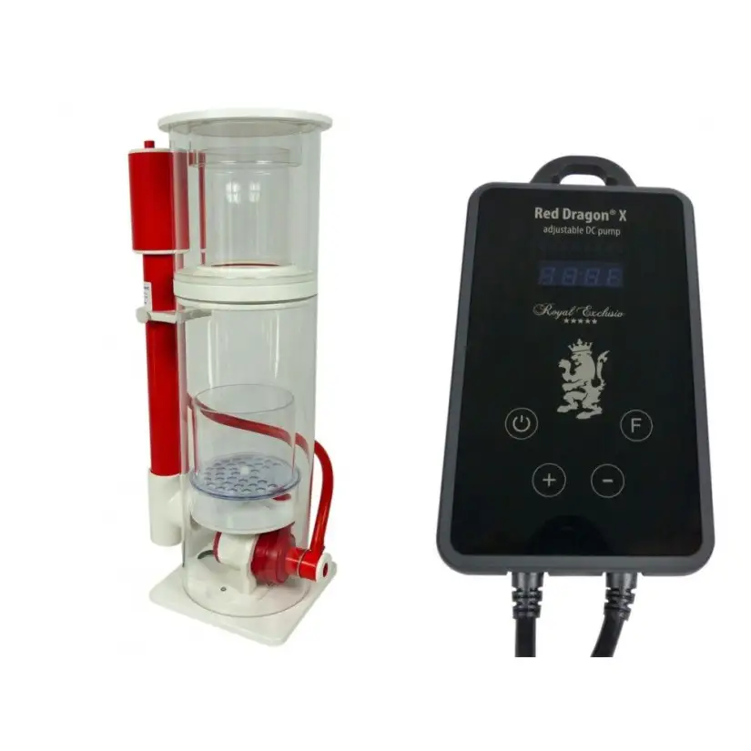 ROYAL EXCLUSIV - Mini Bubble King 160 com Red Dragon X DC 12/24V - Skimmer para aquário 200 a 500L