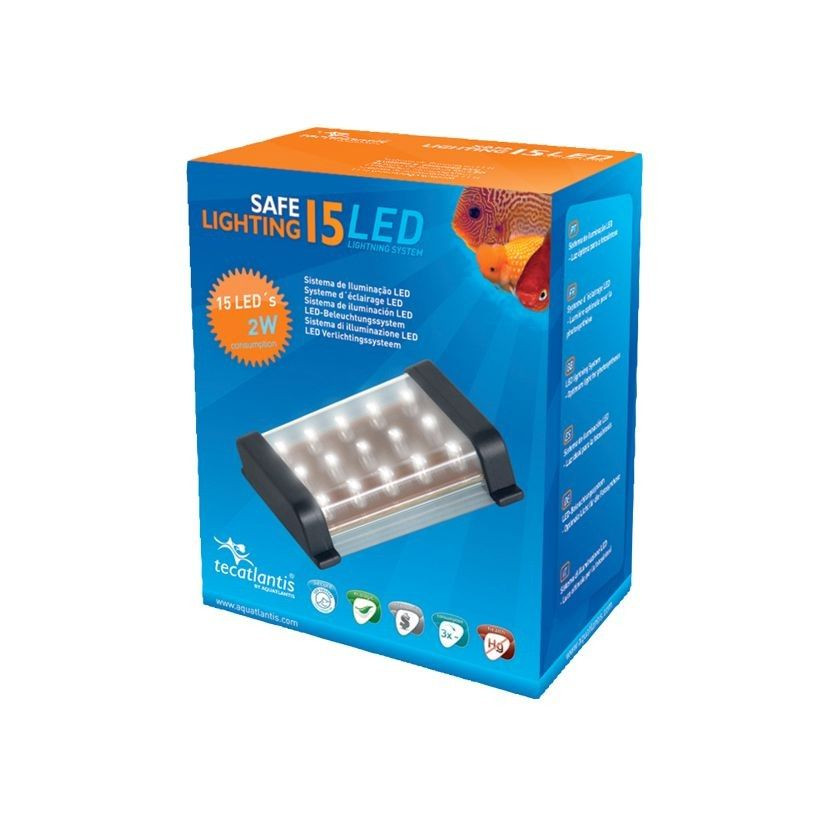 AQUATLANTIS - Safe Lighting 15 LED 1,2 W - Fita LED para aquário de água doce