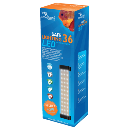 AQUATLANTIS - Safe Lighting 36 LED 3 W - Fita LED para aquário de água doce