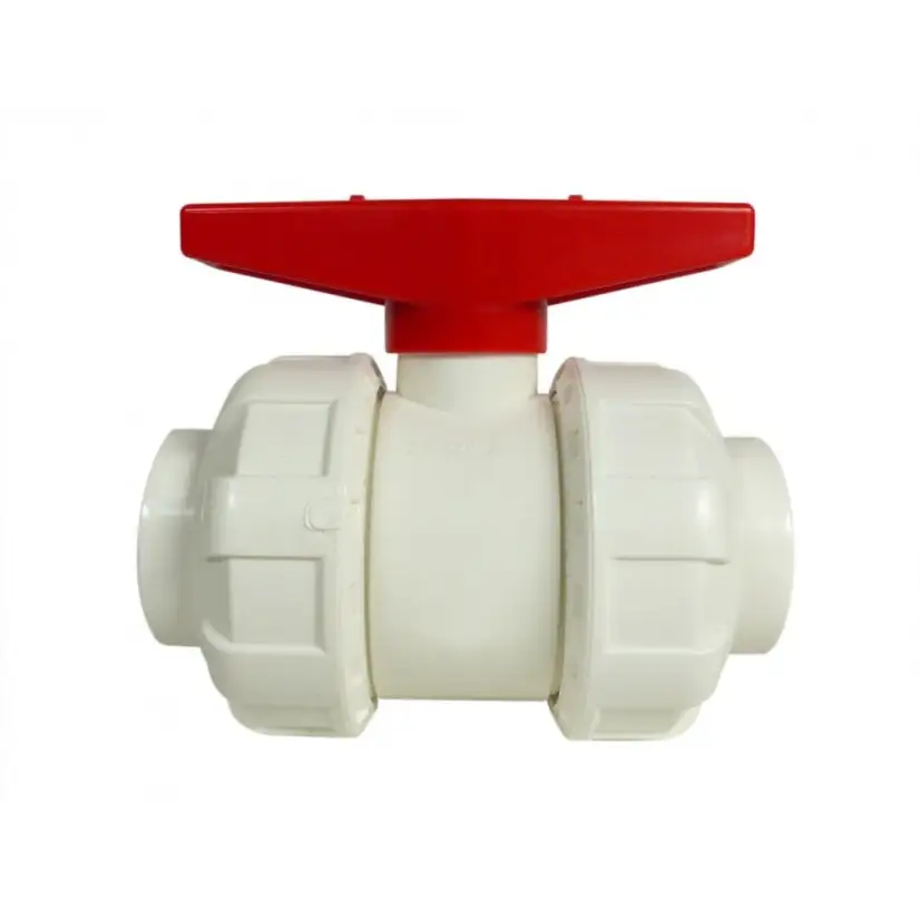 ROYAL EXCLUSIV - True Union Ball Valves - white/red 50mm - Vannes à bille PVC