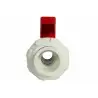 ROYAL EXCLUSIV - True Union Ball Valves - white/red 50mm - Vannes à bille PVC