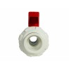 ROYAL EXCLUSIV - Valvole a sfera True Union - bianco/rosso 50mm - Valvole a sfera in PVC