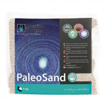 ACQUARIUM SYSTEMS - Paleosand - sabbia naturale di aragonite - 5 kg in 2 granulometrie (1-2 mm e 3 mm)