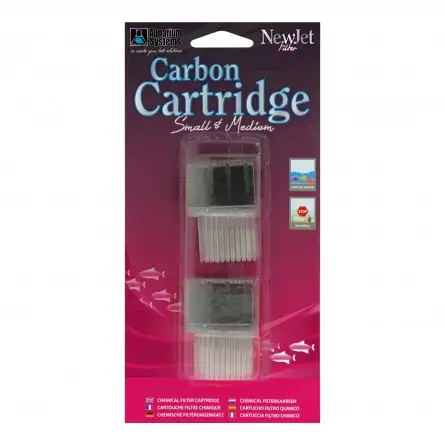 AQUARIUM SYSTEMS - Cartuccia a carbone attivo Small & Medium - per New Jet