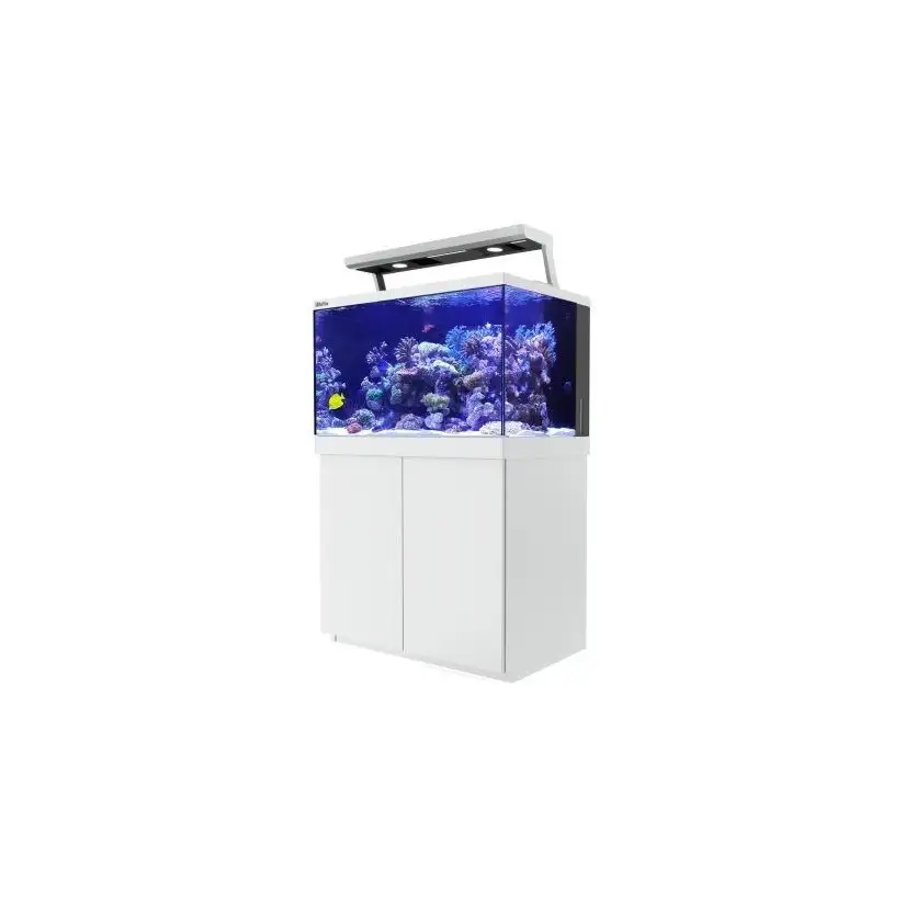 CRVENO MORE - Aquarium Max® S-400 + 2x ReefLED - Bijeli ormarić - 400 litara