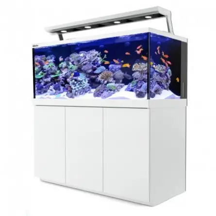 CRVENO MORE - Aquarium Max® S-650 + 4x ReefLED - Bijeli ormarić - 650 litara