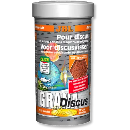 JBL - GranaDiscus - 250 ml - Mangime base premium in granuli per discus