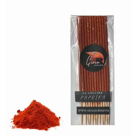 Gioia Shrimp - Paket 12 organskih paprika lizik - za akvarijske kozice