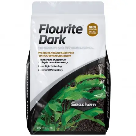 SEACHEM - Flourite Dark - 3,5 kg - Cascalho natural premium para aquário plantado