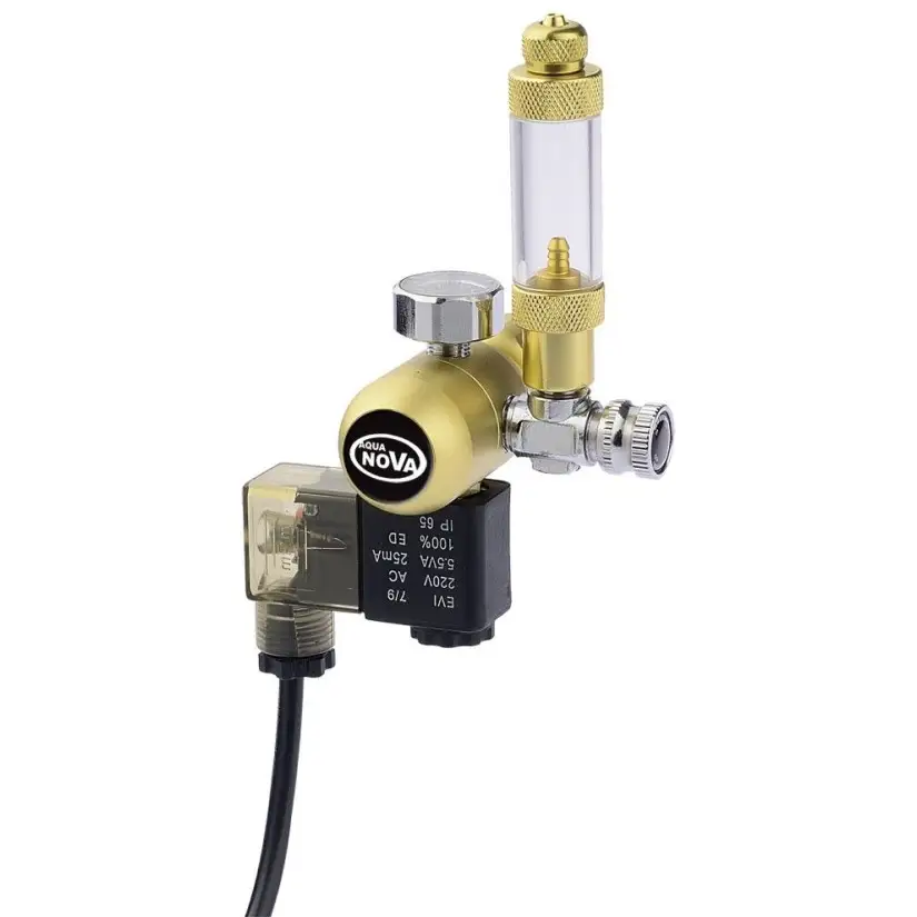 AQUA NOVA - CO² pressure regulator - Régulateur de pression de précision avec électrovanne