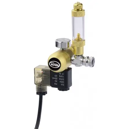 AQUA NOVA - CO² pressure regulator - Precision pressure regulator with solenoid valve