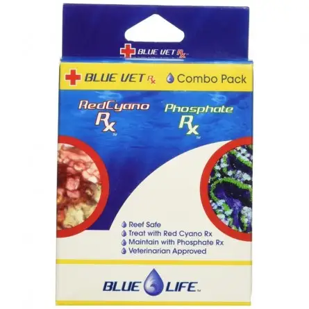 BLUE LIFE USA - Combo Pack - 30ml - Red Cyano Rx and Phosphates Rx - Rimuove cianobatteri e fosfati