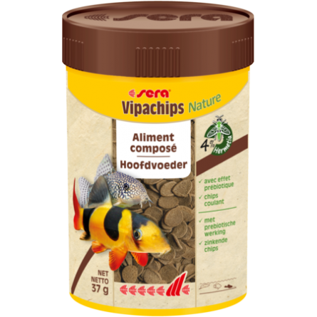 SERA - Vipachips Nature - 100ml - Alimento compuesto para peces ornamentales