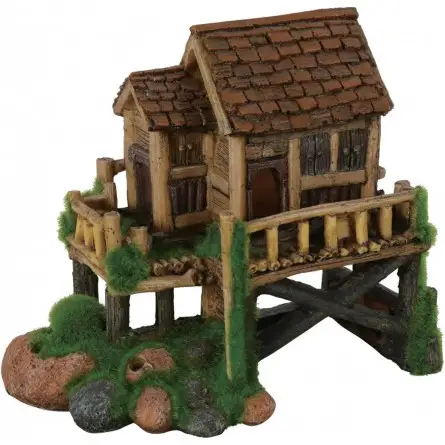 ZOLUX - Kipouss medium hut - 16x9x15 cm - Artificial decoration lined with seeds