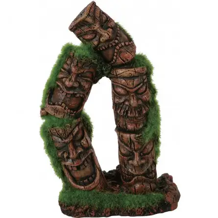 ZOLUX - Totem 2 columns Kipouss - 7.7x5.6x13.8 cm - Artificial decoration lined with seeds