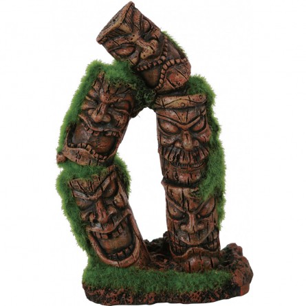 ZOLUX – Kipouss-Totem mit 2 Säulen – 7,7 x 5,6 x 13,8 cm – künstliche Dekoration mit Samen ausgekleidet